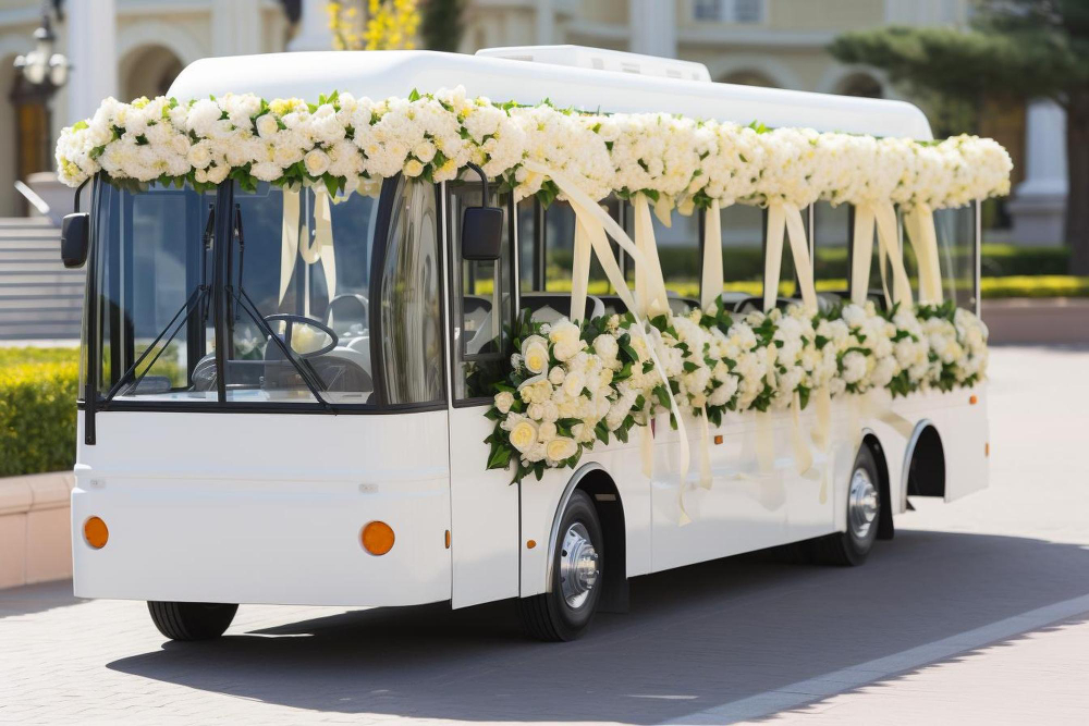 wedding bus